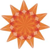 Wundervolle Fenstersterne - rot, gelb, orange Spötzl